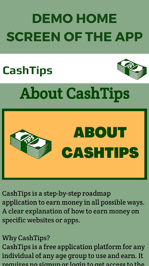 CashTips - Steps For Earning Income Screenshot 2