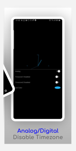 Simple full screen night Clock Screenshot 2
