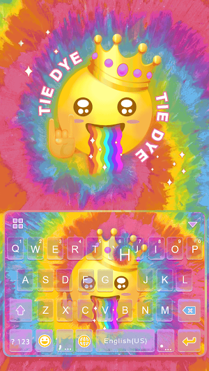 Tie Dye Keyboard Theme Screenshot 1
