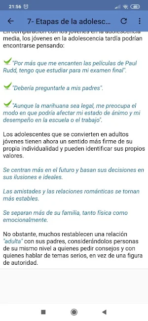 Psicología del adolescente Screenshot 1