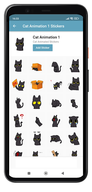 Cat Animated Stickers for WA Screenshot 1