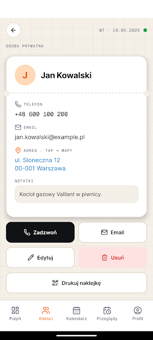 Hvacio: Serwis HVAC, Przeglądy Screenshot 2