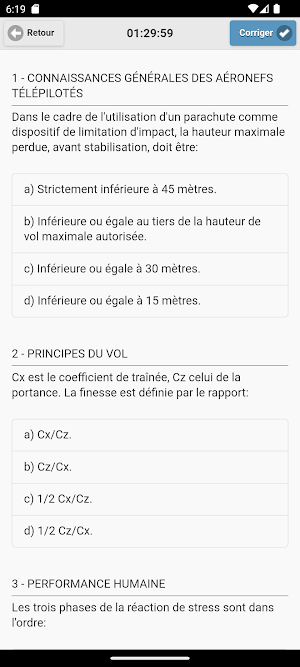 Quiz Drone Français Screenshot 2