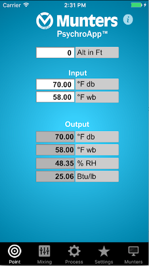 Munters PsychroApp Screenshot 0