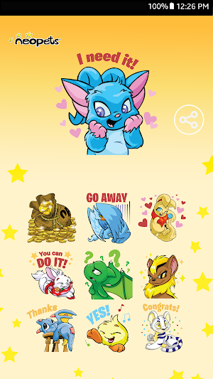 Neopets Stickers Screenshot 1
