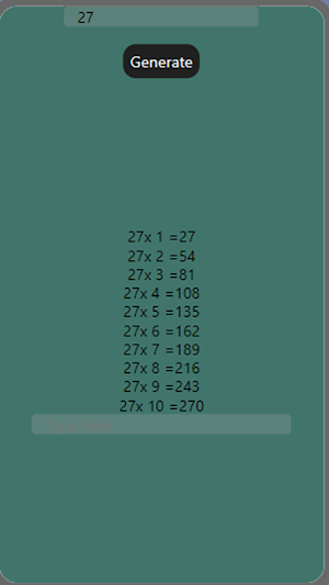 Multiplication Table by Camila Screenshot 2