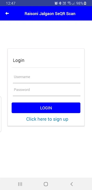 Raisoni Jalgaon SeQR Scan Screenshot 1