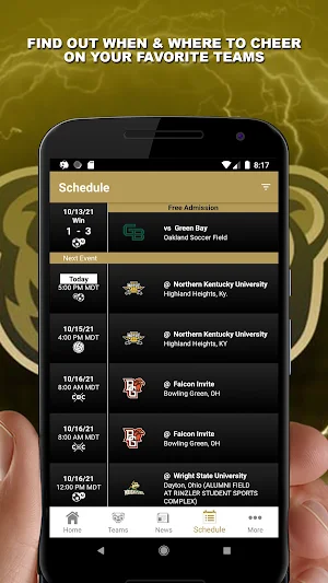 Oakland Golden Grizzlies Screenshot 1
