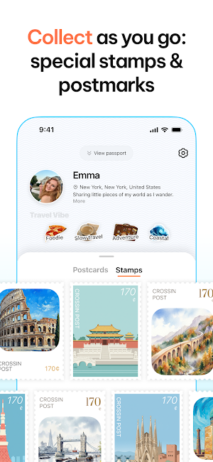 crossin: digital postcards Screenshot 3