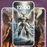 Angel and Demon Wallpaper 4K