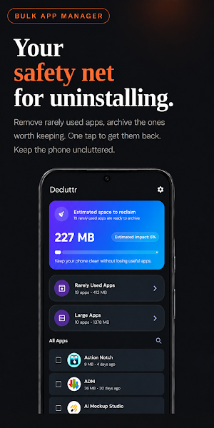 Decluttr: Uninstall & Archive Screenshot 0