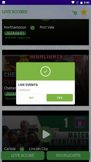 LiveScores Football Sports Screenshot 3