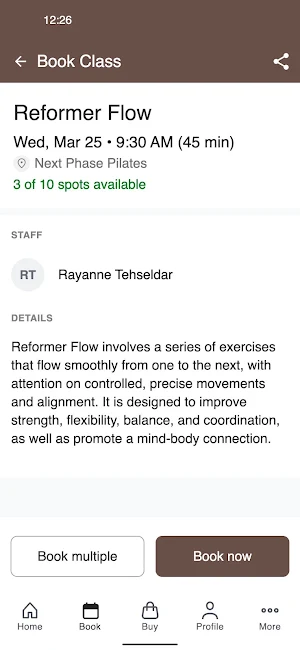 Next Phase Pilates Screenshot 2