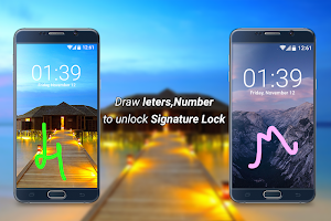 Signature Lock Screen Screenshot 2