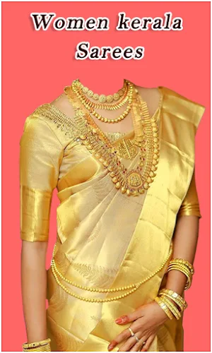 Women kerala Sarees Photo montage New Screenshot 0