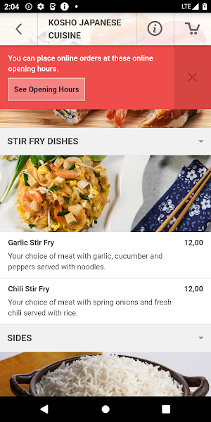 Kosho Japanese Cuisine Screenshot 2