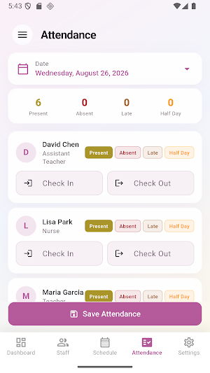 Childcare Team Planner Screenshot 3