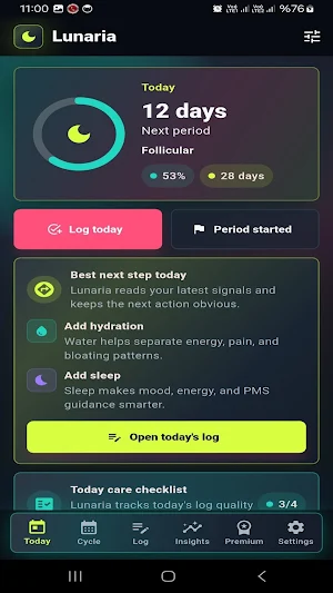 Lunaria Period Tracker Screenshot 3