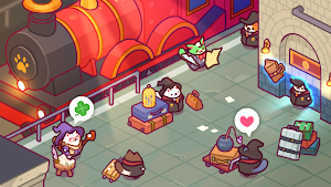 Cat Magic School : Cute Tycoon Screenshot 0
