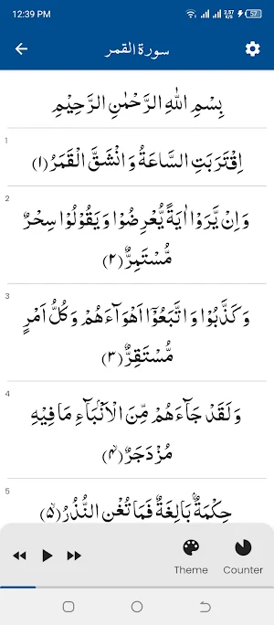 Surah Qamar (سورة القمر) Screenshot 0