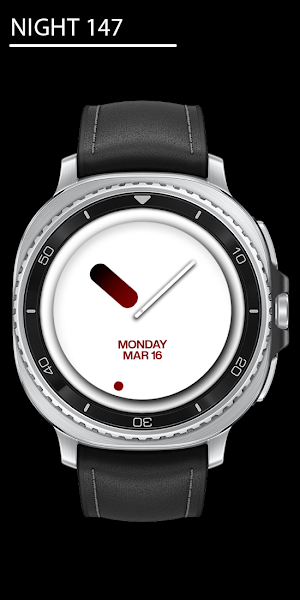 Night 147 - Analog Watch Face Screenshot 0