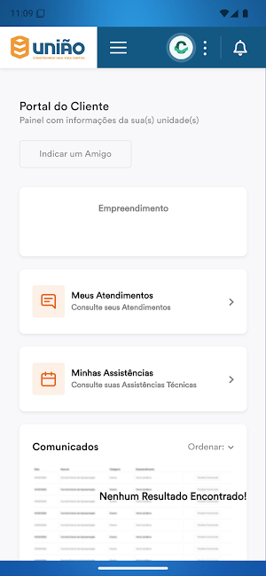 União Cliente Screenshot 2