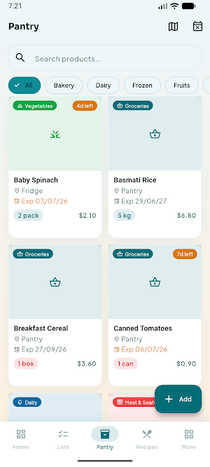 KitchenKeep: Shopping & Pantry Screenshot 3