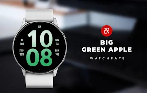Big Green Apple Watch Face Screenshot 0