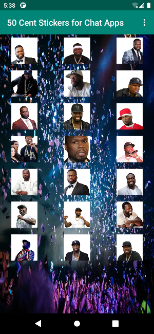50 Cent Stickers for Chat Apps Screenshot 3