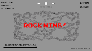 Rock Paper Scissors Simulation Screenshot 2