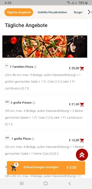 Bombay Pizza Service Screenshot 3