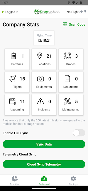 DroneLogbook AG Edition Screenshot 1