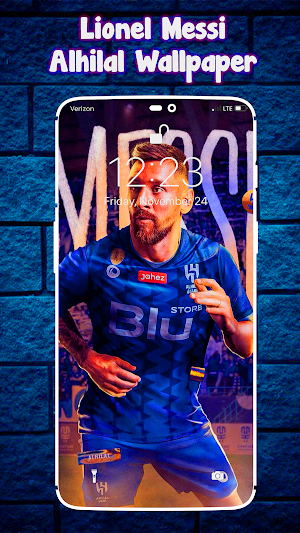 Lionel Messi Alhilal Wallpaper Screenshot 2