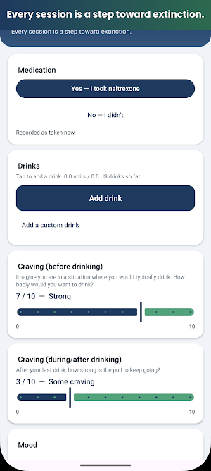 Extinct: TSM Alcohol Tracker Screenshot 1