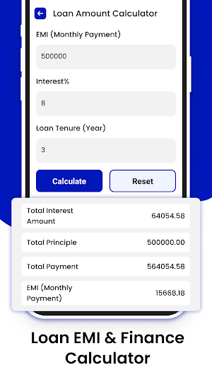 Loan EMI & Finance Calculator Screenshot 3