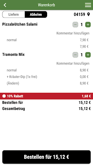Tramonto Leipzig Screenshot 1