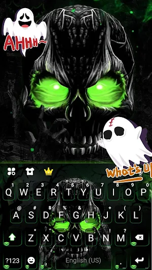 Horror Skull 3d Keyboard Theme Screenshot 0