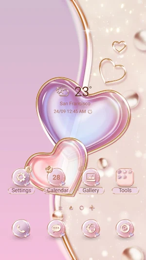 Pastel Heart Curve - Wallpaper Screenshot 0