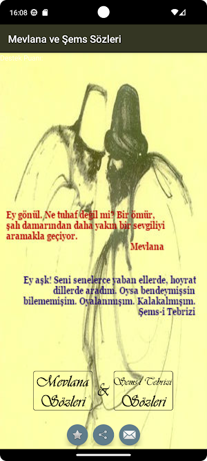 Mevlana ve Şems Sözleri Screenshot 0