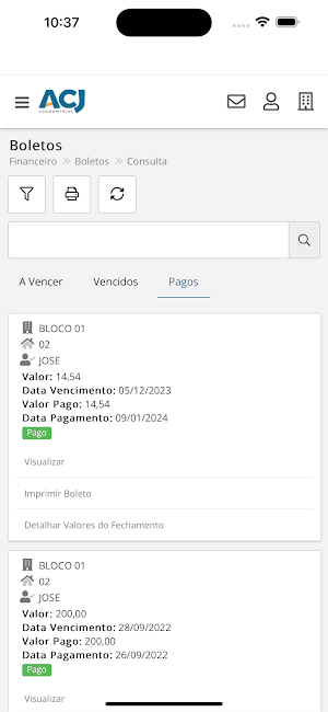 ACJ Condomínios Screenshot 3
