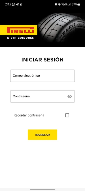 Inventario Pirelli Screenshot 1