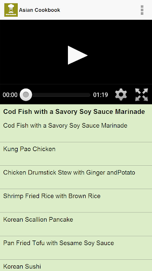 Asian Cookbook Screenshot 1