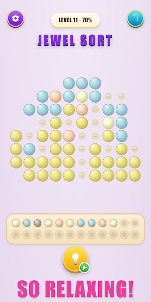 Jewel Sort: Coloring Puzzle Screenshot 1