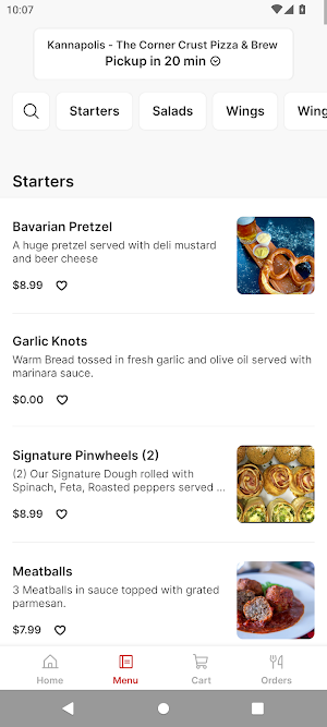 The Corner Crust Pizza & Brew Screenshot 1