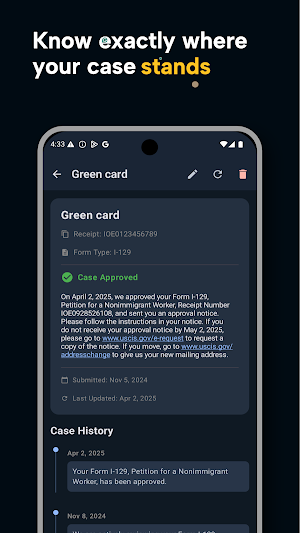 Case Tracker - US Immigration Screenshot 1