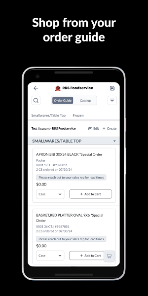 RRS Foodservice Screenshot 1