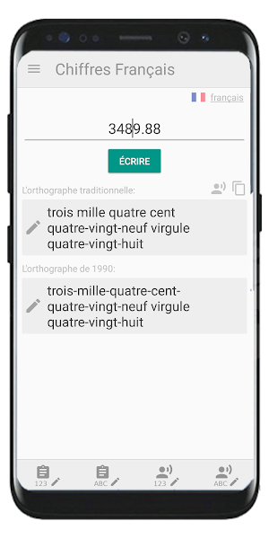 French Numbers - French Number Spelling & Learning Screenshot 3
