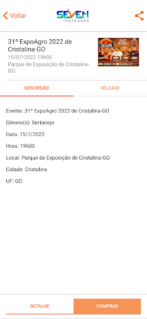 Seven Ingressos Screenshot 2