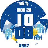 Winter Time: Digital WatchFace