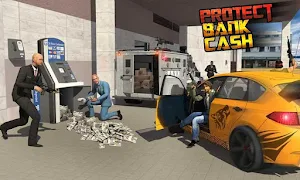 Bank Robbery Cash Security Van: Cops and Robbers Screenshot 1